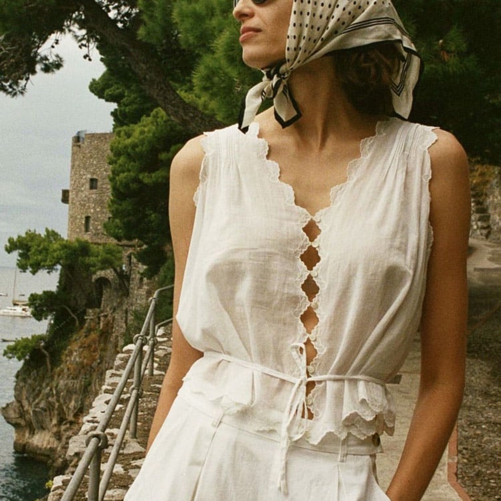 Doen Aldora Top in Salt